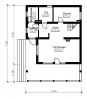 Проект небольшого одноэтажного дома с мансардой Rg3429 План2
