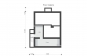 Одноэтажный дом с подвалом, террасой и двумя спальнями Rg6434z (Зеркальная версия) План1
